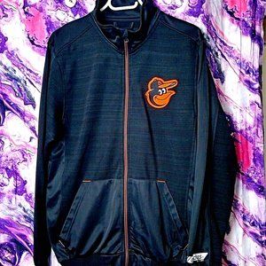 G-III Sports by Carl Banks Baltimore Orioles Zip-Up Jacket S Black Logo MLB